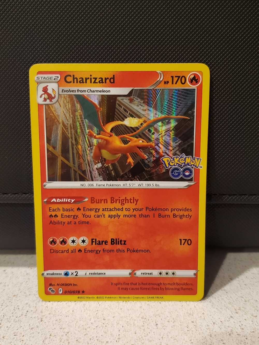 Charizard Trading Card - Pokemon Go
